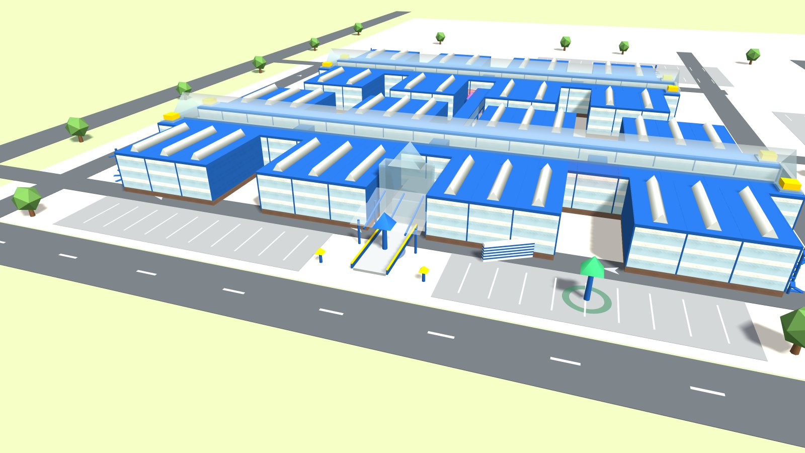 Lageplan des Technologieparks Herzogenrath in 3D
